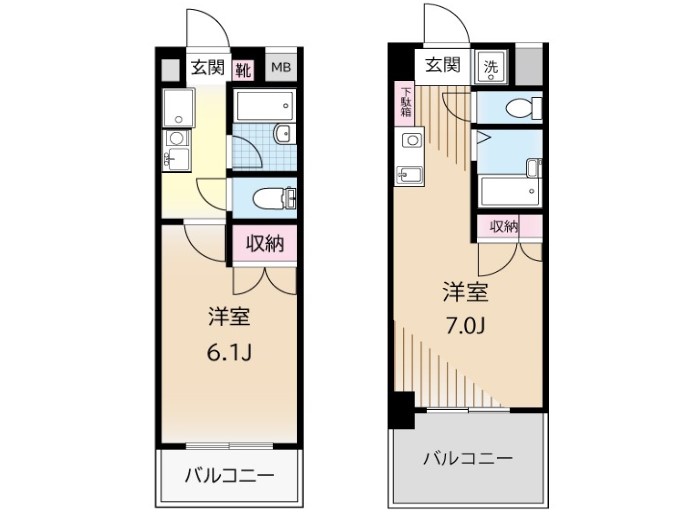 1K（ワンケー）と1R（ワンルーム）